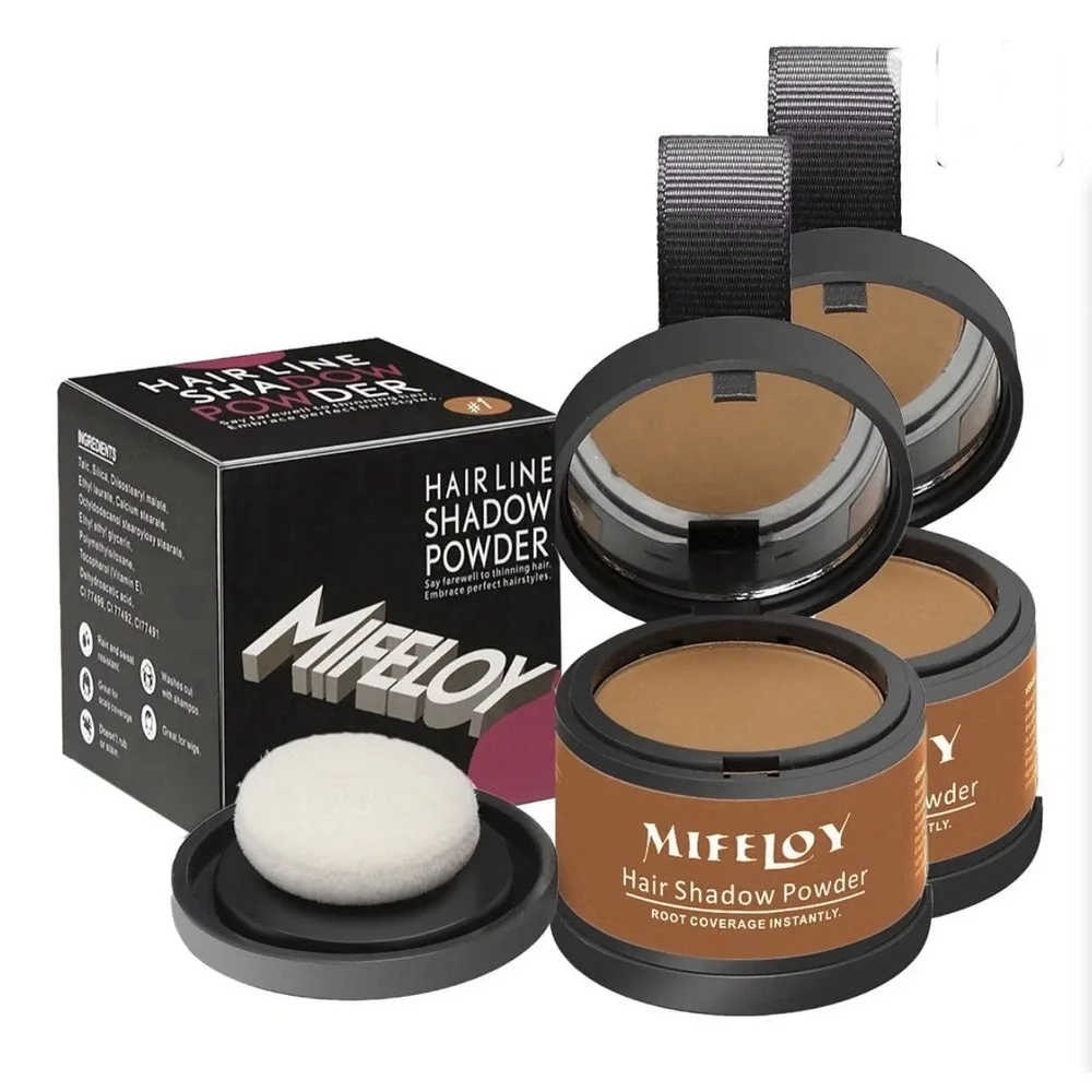 Mifeloy Root Touch Up Hair Line Shadow Powder Cover Up Color‎ #1 Light Brown